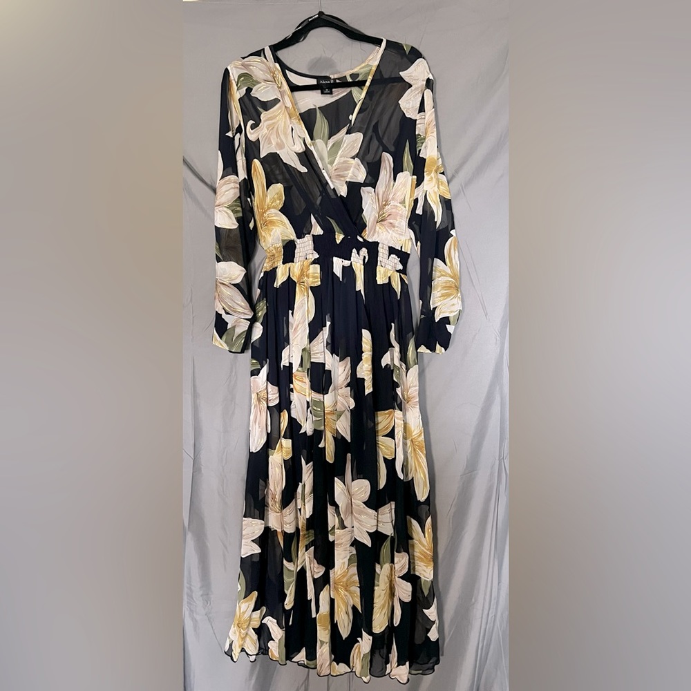 Sheer floral dress